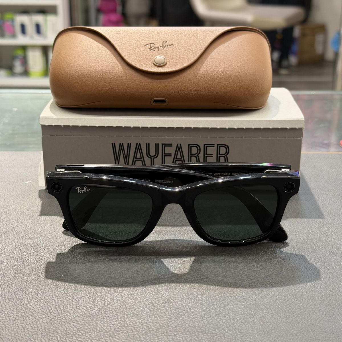 小物 Ray-Ban  Wayfarer Gen 2 Shiny Black Ray-Ban Meta Wayfarer (Gen 2) Shiny Black AI Glasses with Green