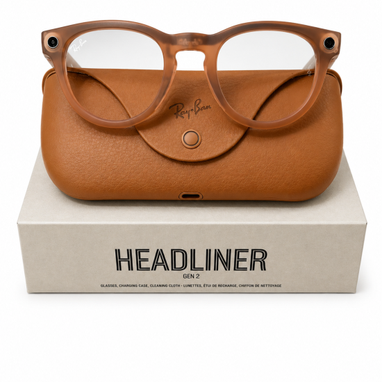 RAY-BAN META WAYFARER GEN 2 SHINY TRASP. GREY- LENS 53 TRANSITIONS SAPPHIRE